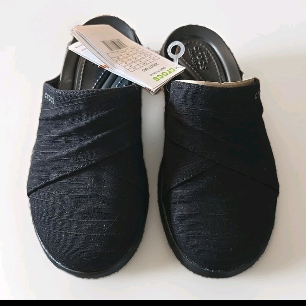 Crocs Black Slip-On Shoes